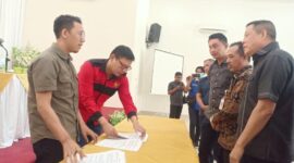 Dok. Penandatanganan Memorandum of Understanding (MoU) Coorporate Social Responsibility (CSR). FOTO : Noval