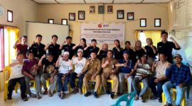 Mahasiswa Posko 7 KKN Tematik UNJA Gelar Sosialisasi dan Pelatihan Produk Turunan Pinang di Bram Itam Kiri. FOTO : Dok.Istimewa.
