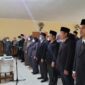 Kepala BKPSDM Kabupaten Tanjab Barat H. R. Gatot Suwarso, SH, MM saat Memimpin Pelantikan, Senin (6/9/22). FOTO : LT