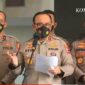 Kepala Divisi Humas Polri Irjen Dedi Prasetyo saat menyampaikan hasil sidang etik di gedung TNCC, Mabes Polri, Jakarta Selatan, Rabu (7/9/22). FOTO : Tangkapan Layar