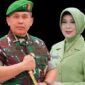 Mayor Jenderal TNI Hilman Hadi, S.IP, MBA, M.Han dan Isteri/ FOTO : Penrem 042/Gapu