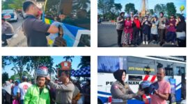 Ditlantas Polda Jambi Gelar Berbagai Kegiatan Serentak di Kabupaten/Kota Sambut HUT Lantas ke 67, Minggu (18/9/22) FOTO : Dhea.