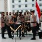 Kapolda Jambi Irjen Pol Albertus Rachmad Wibowo, SIK., MIK Saat Pimpin (Sertijab Kapolres Batanghari di ruang Lobi Polda Jambi, Selasa (4/10/22). FOTO : Dhea.