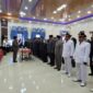 Bupati H. Anwar Sadat Saat Melantik dan Mengambil Sumpah jabatan pejabat eselon II, III dan IV. FOTO : LT