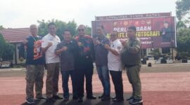 Dansat Brimob Polda Jambi Kombes Pol Nadi Chaidir Membuka Lombaan M enembak dan Fotografi, Sabtu pagi (15/10/22). FOTO : Dhea/LT