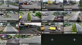 Pantauan CCTV Ditlantas Polda Jambi di sejumlah Titik yang Kerap Macet di Jambi. FOTO : Ist