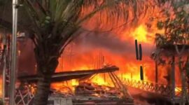 Kebakaraan Landa Pemukiman Penduduk di Panglima Ujung. FOTO : Ist