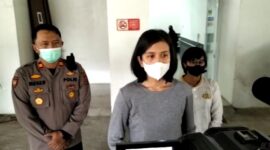 Kasat Reskim Polres Muaro Jambi AKP Shirlen Novuani Saat Pres Rilis. FOTO : Ist
