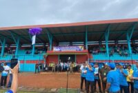 Bupati H. Anwar Sadat Saat Membuka Bupati Cup 2022 Hermasnyah. FOTO : Ngah/Lt