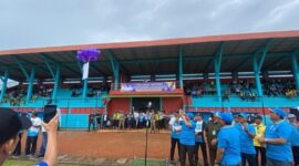 Bupati H. Anwar Sadat Saat Membuka Bupati Cup 2022 Hermasnyah. FOTO : Ngah/Lt