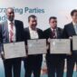Bupati Tanjabtim Romi Hariyanto Menjadi Bupati Pertama di Indonesia Terima Ramsar’s Award Wetland City Accreditation. FOTO : KOMINFO