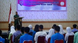 Dok. Sosialisasi Penguatan Bela Negara kepada Generasi Muda di Balai Prajurit Makorem 042/Gapu, Jumat (11/11/22). FOTO : PENREM042