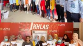 Dok. 12 Warga Binaan Lapas Perempuan Jambi yang Mensapat Pembebasan. FOTO : Lapuanja.