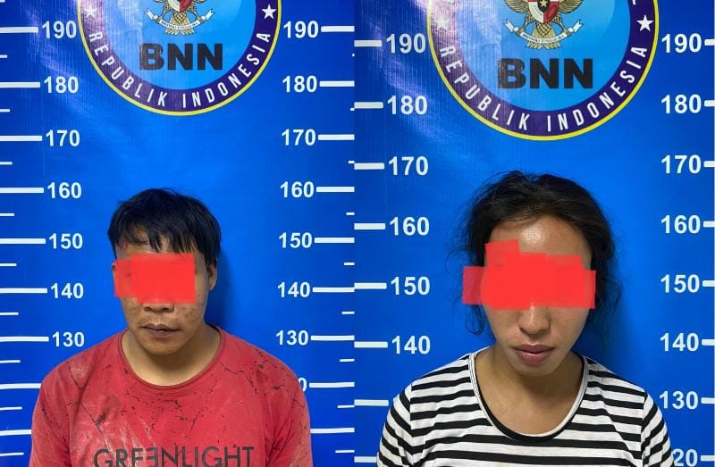 Dua Pengedar Sabu AK & RA Ditangkap BNN Provinsi Jambi di Sungai Bahar. FOTO :Dok. BNNP Jambi