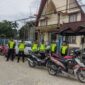 Personel Polres Tanjab Barat dan jajaran Polsek saat Patroli di Gereja, Minggu (28/5/23). FOTO : Hmsres Tjb