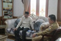 Bupati Drs H Anwar Sadat, M. Ag koordinasikan tata niaga pinang dengan Gubernur Jambi DR H Al Haris, S. Sos, MH, Selasa (4/7/23). FOTO : Prokopim 