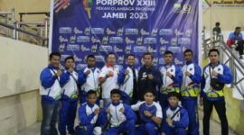 Pengurus dan Atlet Cabor Pertina Tanjung Jabung Barat Provinsi Jambi. FOTO : Ist 