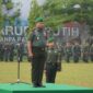 Danrem 042/Gapu Brigjen TNI Supriono, S. IP, MM pimpin Upacara, Senin (17/7/23). FOTO : Penrem 042/Gapu