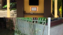 Besi Pagar yang gagal dibawa pencuri. FOTO : Ist 