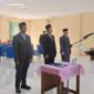 Kepala BKPSDM H. R. Gatot Suwarso Saat Memimpin Pelantikan di Aula BKPSDM, Senin (14/8/23). FOTO : LT