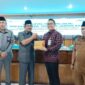 Bupati Tanjab Barat H Anwar Sadat bersama Kepala perwakilan Bank Indonesia Provinsi Jambi, Hermanto, Sekda dan Asisten II Ekbang Setda Tanjab Barat. FOTO : Prokopim 