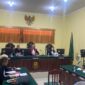 JPU Kejari Tanjab Barat Bacakan Tuntutan terhadap Keempat Terdakwa Narkotika di Pengadilan Negeri Kuala Tungkal, Senin (16/10/23). FOTO : Dok/Kejari