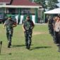 Brigjen TNI Supriono, S. IP, MM periksa pasukan pengamanan Kunker Wapres Ma'ruf Amin ke Jambi, Minggu (29/10/23). FOTO : Penrem 042/Gapu
