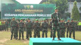 Kegiatan Apel Gelar Pasukan di Lapangan Makorem 042/Gapu : FOTO : Dok/Penrem 042 Gapu