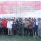 Brigjen TNI Supriono bersama Irjen Pol Drs Rusdi Hartono pimpin Deklarasi Pemilu Damai 2024. FOTO : Penrem 042/Gapu