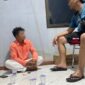 SY Terduga Pelaku Persetubuhan Anak Dibawah Umur diamanakan Personel Polres Tanjung Jabung Barat Polda Jambi, Jum'at Malam (19/4/24) Pukul 23.45 Wib. FOTO : Dok Res Tjb 