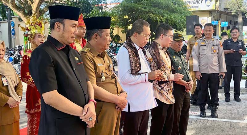 Sambut Kompolnas di Polda Jambi, Edi Purwanto Apresiasi Kinerja Polda Jambi. FOTO : HMS