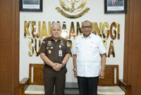 Wakil Menteri Ketenagakerjaan (Wamenaker), Afriansyah Noor, mengunjungi Kantor Kejaksaan Tinggi (Kejati) Sumatera Utara, Selasa (10/3/2026), FOTO : BIRO HUMAS MENAKER/LT