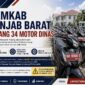 Pemerintah Kabupaten Tanjung Jabung Barat akan melaksanakan lelang terbuka (Open Bidding) terhadap 34 unit kendaraan dinas roda dua milik daerah. (FOTO: Dok. Istimewa LT)