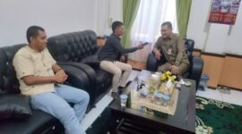 Kepala Dinas Tenaga Kerja Tanjung Jabung Barat Dianda Putra, S. STP, M. Si saat dijumpai awak media, Senin (31/7/23). FOTO : Ist 