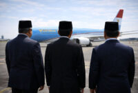 Jejak langkah diplomasi luar negeri Indonesia di bawah kepemimpinan SBY, Jokowi, dan Prabowo. Setiap masa memiliki ritme terbang yang berbeda demi satu tujuan: Kepentingan Nasional. (FOTO : Dok. Istimewa/Lintastungkal)