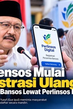 Kemensos Registrasi Ulang Penerima Bansos Lewat Perlinsos Digital, Baca di Sini Ketentuannya!