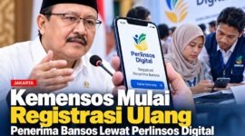 Kemensos Registrasi Ulang Penerima Bansos Lewat Perlinsos Digital. (FOTO : Dok. Istimewa/LT/AI)