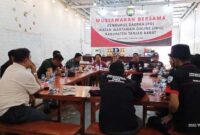 Musyawarah bersama Pengurus daerah IWO Kabupaten Tanjung Jabung Barat Tahun 2022, Sabtu (12/11/22). FOTO : Bas/LT