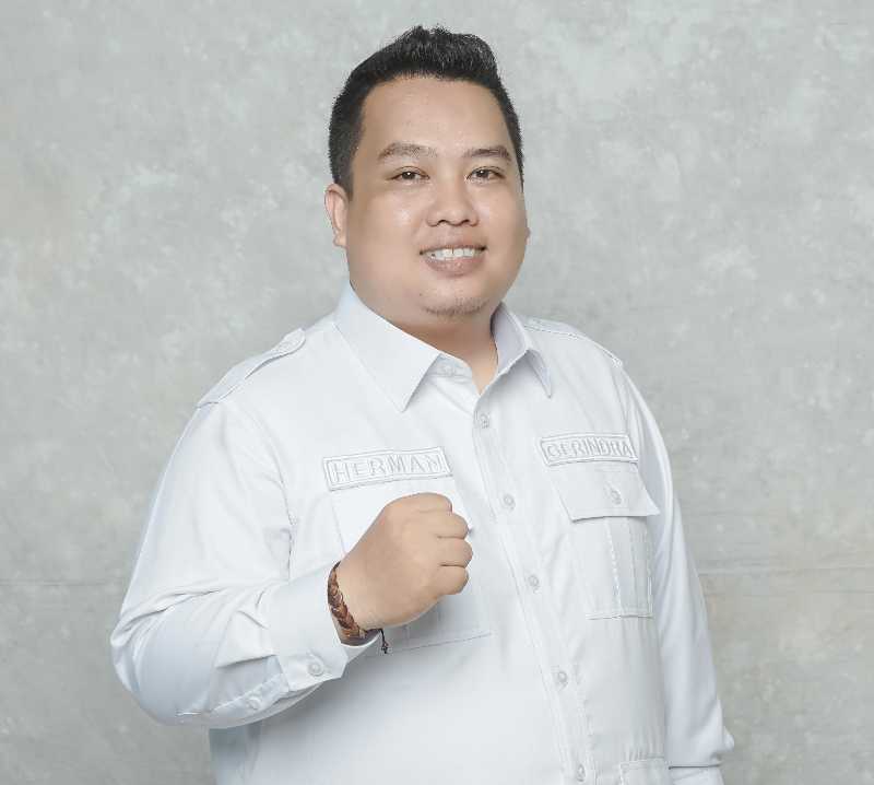 Herman Caleg Dapil I Nomor 4 dari Partai Gerindra. FOTO : Istimewa 