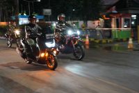 Pangdam II/Swj Mayjen TNI Yanuar Adil pimpin Patroli Malam, Selasa (13/2/24). FOTO ; Pendam II/Swj