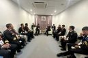 Kasal Laksamana TNI Dr Muhammad Ali bersama Pejabat Utama TNI AL saat pertemuan bilateral dengan Chief of the Republic of Singapore Navy. FOTO : Dispenal