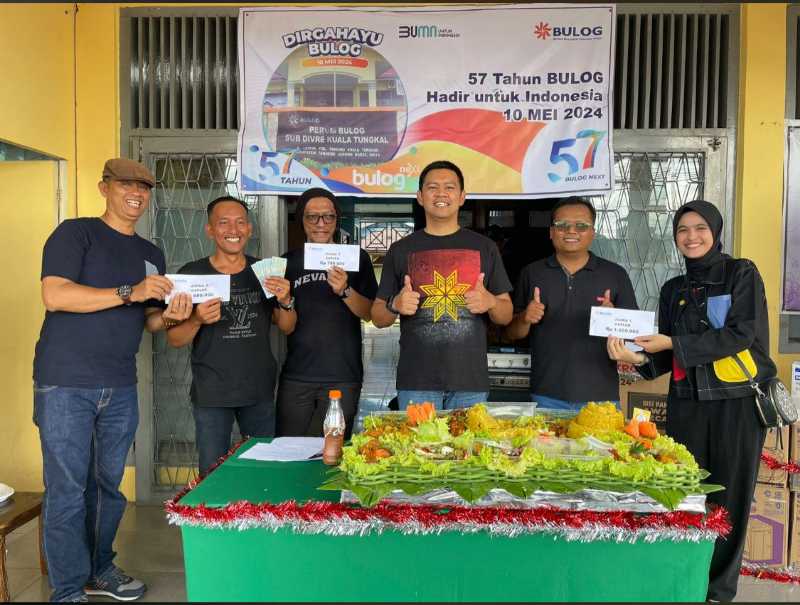 Rangkaian giat Syukuran Perum Bulog Kuala Tungkal. FOTO : Ltj