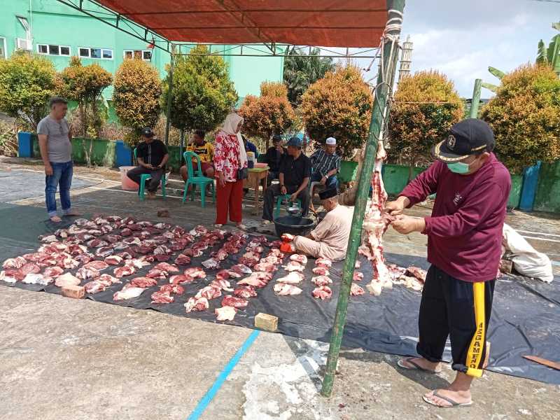 Kegiatan Ibadah Kurban di Sekretariat PWI Provinsi Jambi, Senin (17/6/24). FOTO : Dok PWI Prov Jambi