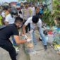 Kapolres Tanjung Jabung Barat AKBP Agung Basuki, SIK., MM bersama Tim Opsnal saat melakukan Olah TKP. FOTO : Dok Reskrim 