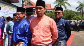 dr H Mhd Fery Kusnadi, Sp. Og menghadiri peringatan HUT Kabupaten Tebo. (Dok Prokopim)