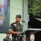 Brigjen TNI Rachmad, S. I. P pimpin upacara Lomba PBB tingkat SMA. (Dok Penrem 042)