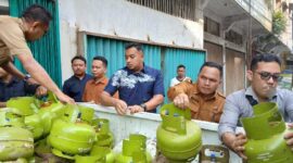 Puluhan Tabung Gas Elpiji 3 Kilogram diamankan dari Pangkalan Primkoppabri (Dok LT)