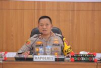 AKBP Agung Basuki pimpin Latihan Pra Operasi Keselamatan di Aula Reconfu Mapolres Tanjung Jabung Barat. (Humas)