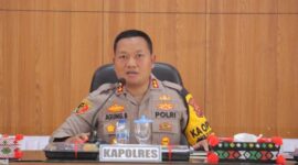 AKBP Agung Basuki pimpin Latihan Pra Operasi Keselamatan di Aula Reconfu Mapolres Tanjung Jabung Barat. (Humas)