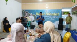 Kapolres Tanjab Barat beri sambuta di acara Halal Bihalal (LT)